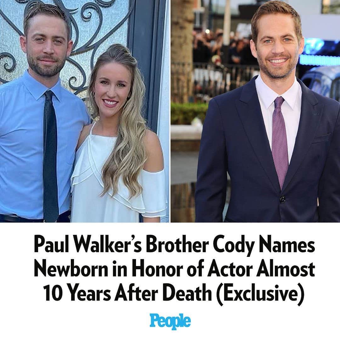 People Magazineさんのインスタグラム写真 - (People MagazineInstagram)「It’s all about family for Cody Walker and his wife Felicia. ❤️ The couple have honored Cody’s late brother, Fast & Furious star Paul Walker, by naming their newborn son after him, they exclusively confirm to PEOPLE.  Paul Barrett ("Bear") Walker was born 7 lbs., 4 oz. on Sunday, April 30, in Arizona. Twenty-four hours later, they arrived at the perfect name, Cody tells PEOPLE. Like their other two children, the couple did not find out the baby’s sex until he was born.   "This November will mark 10 years since we lost my brother, Paul, and I just felt now was the appropriate time," says Cody. Tap the link in bio for the full story. l 📷: Courtesy of Cody Walker, Snappers/ZUMAPRESS.com」5月27日 4時46分 - people
