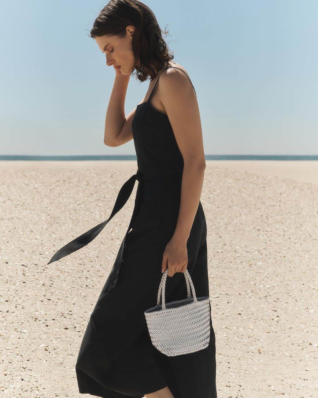 Club Monacoのインスタグラム：「Meet our new square-neck jumpsuit, a sleek linen style you’ll want to wear all summer.」
