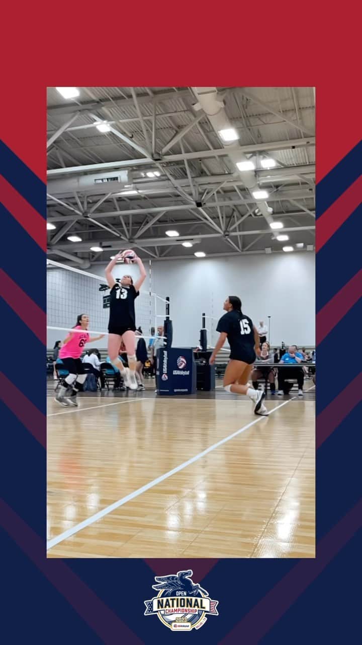 USA Volleyballのインスタグラム：「Play is underway at the 2023 USA Volleyball Open National Championship! Team Used to be Good Ones with a big hit.   Follow the action on @ballertv   #usavopen」