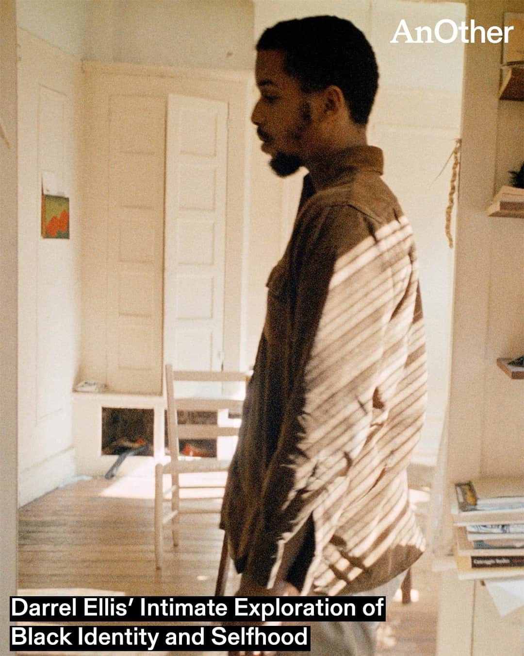 AnOther Magazineのインスタグラム：「A new exhibition at the @bronxmuseum in New York revisits Darrel Ellis’ work, as one of the foremost – and under-recognised – artists of the downtown New York art scene. ⁠ ⁠ With contemporaries like Nan Goldin, Peter Hujar and Allen Frame, Ellis’ delicate works on paper explored Black identity and selfhood. Searching for an authentic language to describe the Black American experience within a set of forms prescribed by Eurocentric traditions, Ellis carved out a new space for himself.⁠ ⁠ Read @missroseneditions's feature, and see more at the link in bio 📲⁠ ⁠ 📸 Courtesy of the #BronxMuseum⁠ 1-2. Darrel Ellis in Jose Rafael Arango's Apartment, 1981. Photography by Allen Frame. Collection of the artist⁠ 3. Darrel Ellis, Self-Portrait after Photograph by #RobertMapplethorpe, 1989⁠ 4. Courtesy of the Bronx Museum⁠ 5. Darrel Ellis, Untitled (Self-Portrait), ca. 1981-85⁠ 7. Darrel Ellis, Untitled (Bathers), ca. 1981-85⁠」