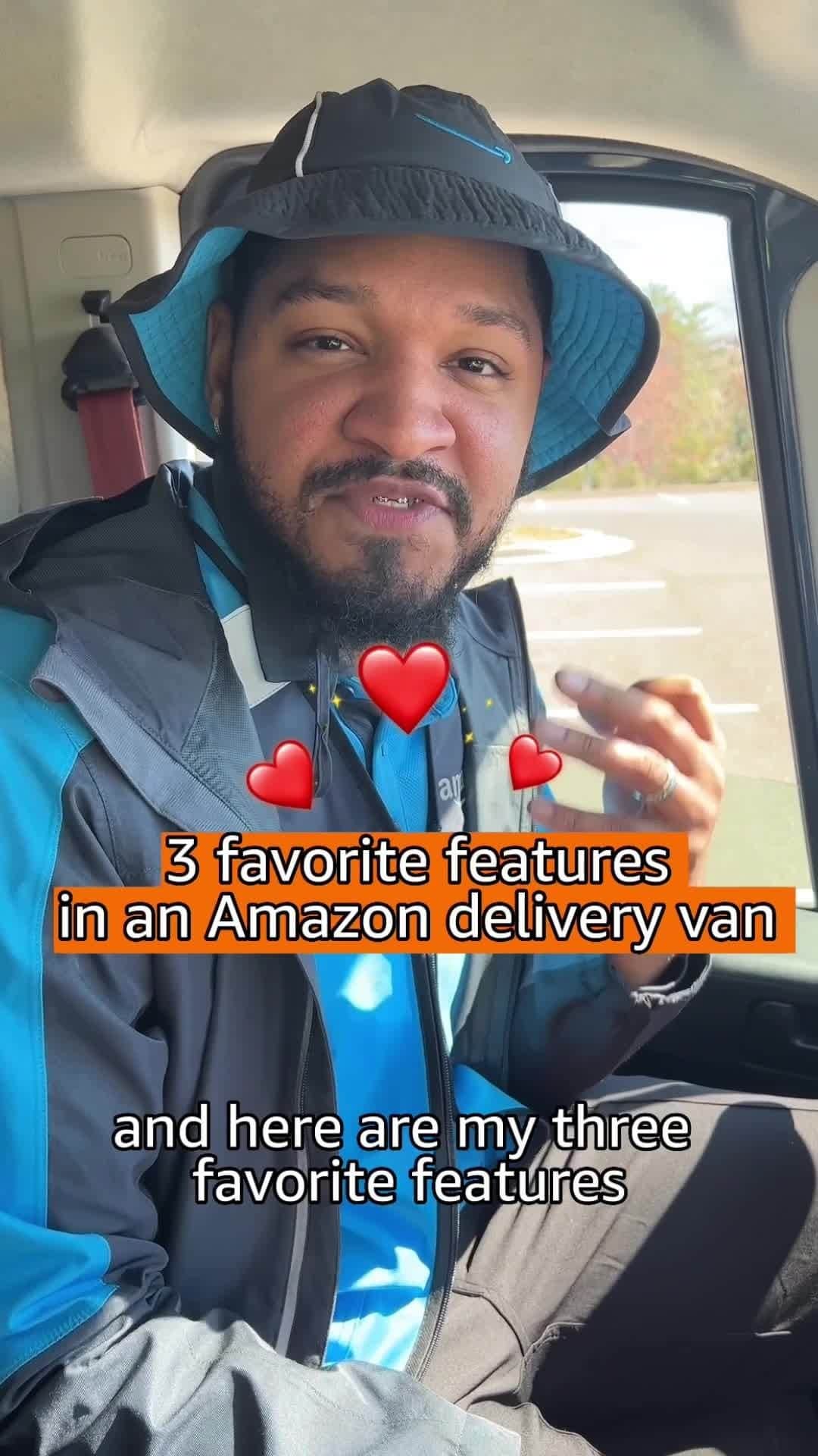 Amazonのインスタグラム：「We know the one burning question that keeps you up at night is, “What’s an Amazon delivery van like?” Torazz, a delivery driver for Amazon, has the answers. Here are three of his favorite features in his ride 🤩  Cruise to the link in bio to see more Amazon delivery van features.」