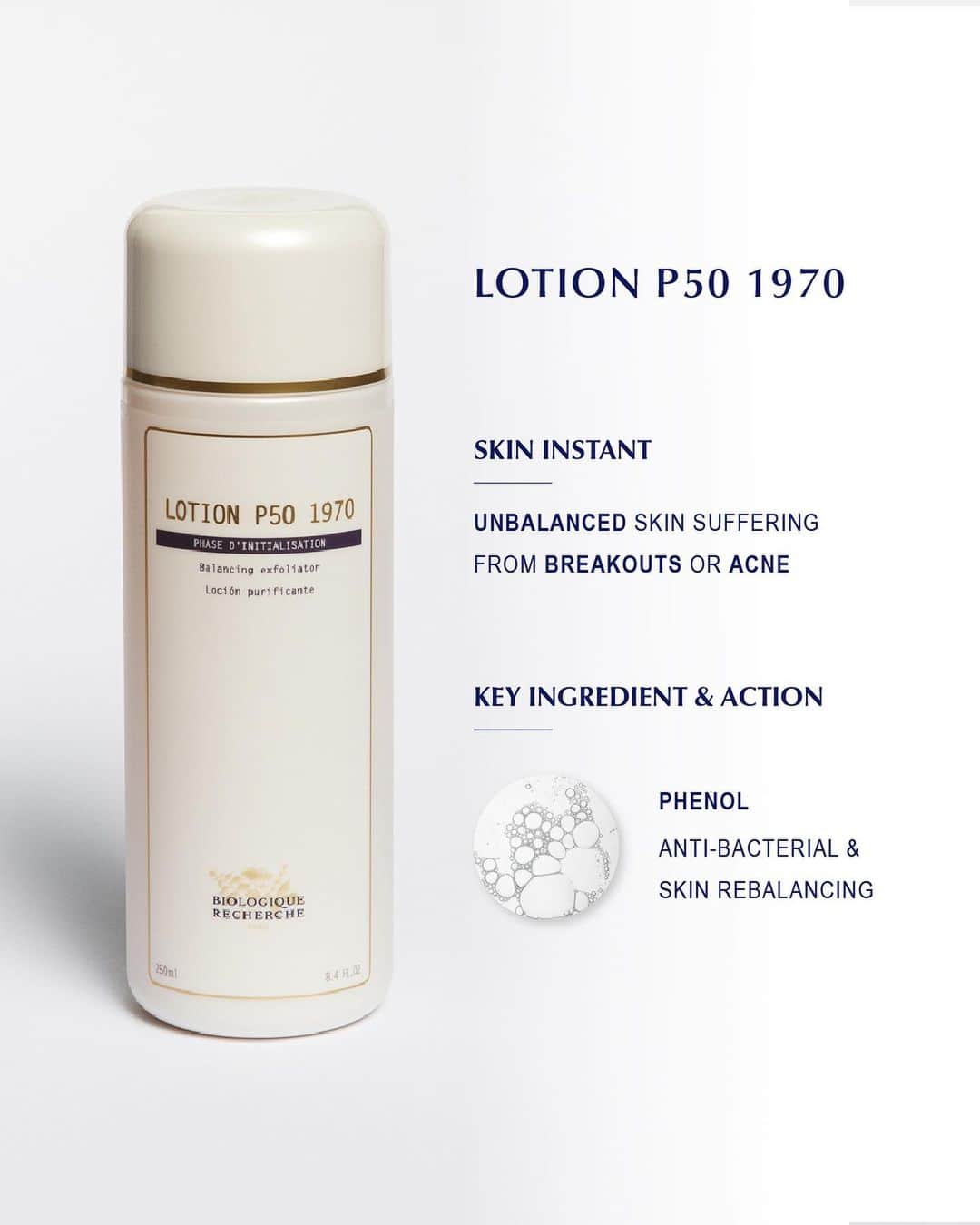 Biologique Recherche USAさんのインスタグラム写真 - (Biologique Recherche USAInstagram)「Lotion P50 1970✨ is a vitamin-enriched exfoliating lotion that gently purifies, hydrates, tones, and rebalances the skin, visibly improving many common skin conditions including whiteheads and blackheads.  Lotion P50 1970 is ideal for stronger, thicker Skin Instants©.   Join us as we celebrate 50 years of Lotion P50 🤍  Have you tried Lotion P50 1970? Share your story with us 👉 #50yearsP50 #MyP50   #BiologiqueRecherche #FollowYourSkinInstant #BuildingBetterSkin #facialinabottle #LotionP501970」5月27日 1時48分 - biologique_recherche_usa