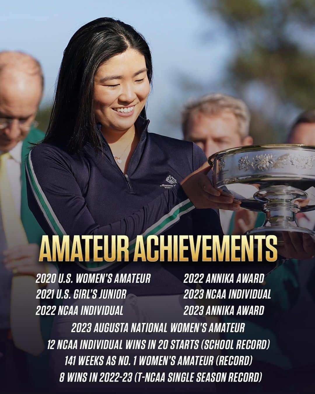 チョン・インジさんのインスタグラム写真 - (チョン・インジInstagram)「Rose Zhang will embark on a new chapter in the game after rewriting the women's amateur golf history books. 🌹   Brentley Romine looks back on her rise to greatness via link in bio.」5月27日 1時49分 - golfchannel