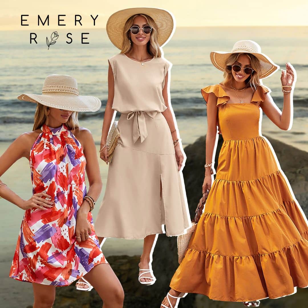 SHEINのインスタグラム：「Let your boho beauty shine with EMERY ROSE prints that feel fabulously free ✨🌿  🔎16497179 16291681 16496358 16496471 16279780 16279716 16406303 16477481 16306452 16291791  #emeryrose」
