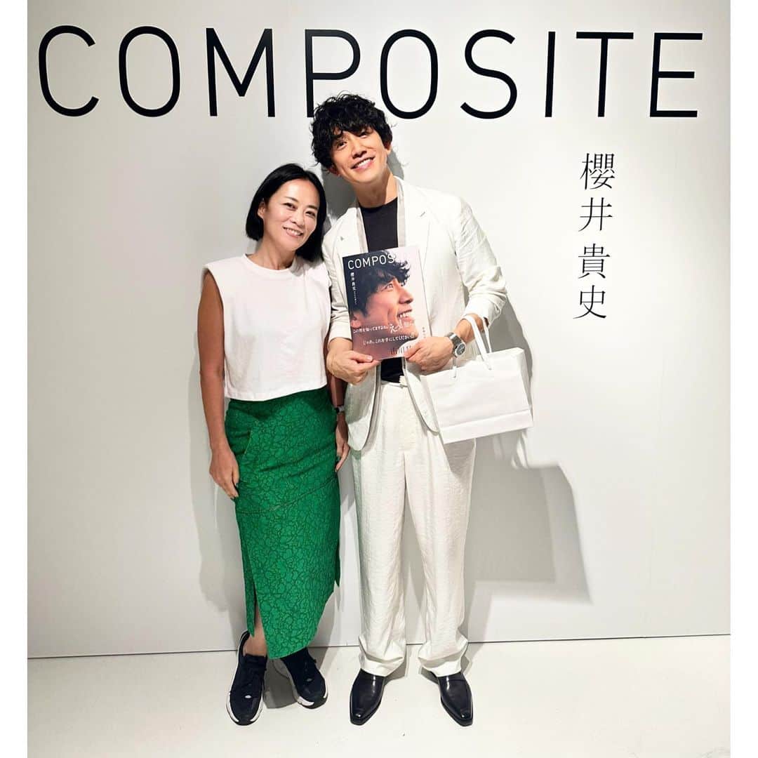 HiRAO INCのインスタグラム：「. COMPOSITE 出版おめでとう✨ @sakurai_takashi   雑誌の表紙を日本一飾っている 櫻井くんのモデル25年を記念してクラウドファンディングで出版されたこの本は、櫻井くんの夢と想いが丁寧にぎゅっと詰まっていて、どの頁もキュンとくる  個人的にはお母様の油揚げは、作ってみたいレシピです🥢 いつもありがとう😊 ほんとよかったね！」