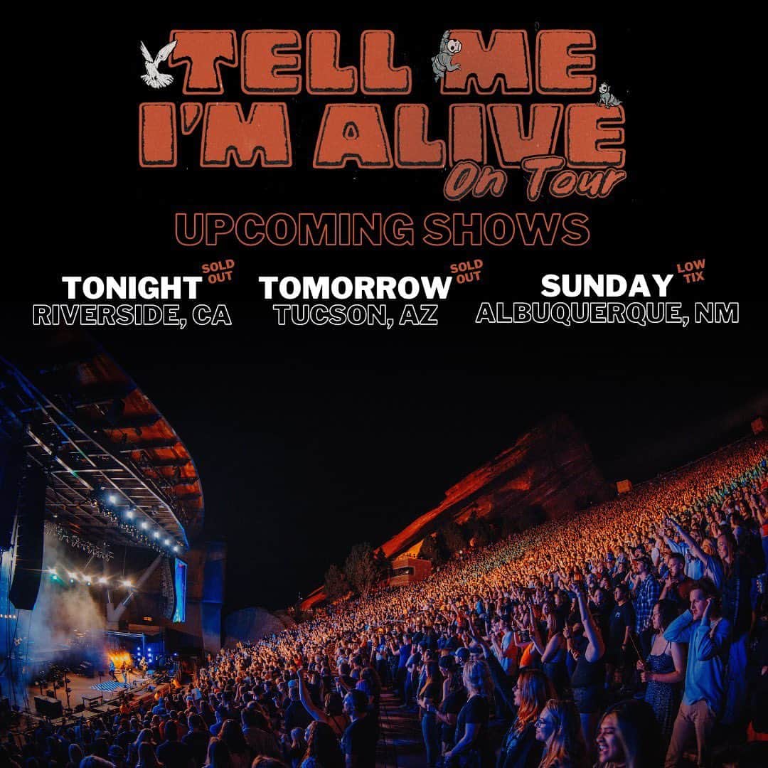 All Time Lowのインスタグラム：「Still a few tix left in Albuquerque… don’t be the first show to not sell out! 😌 Link in story」
