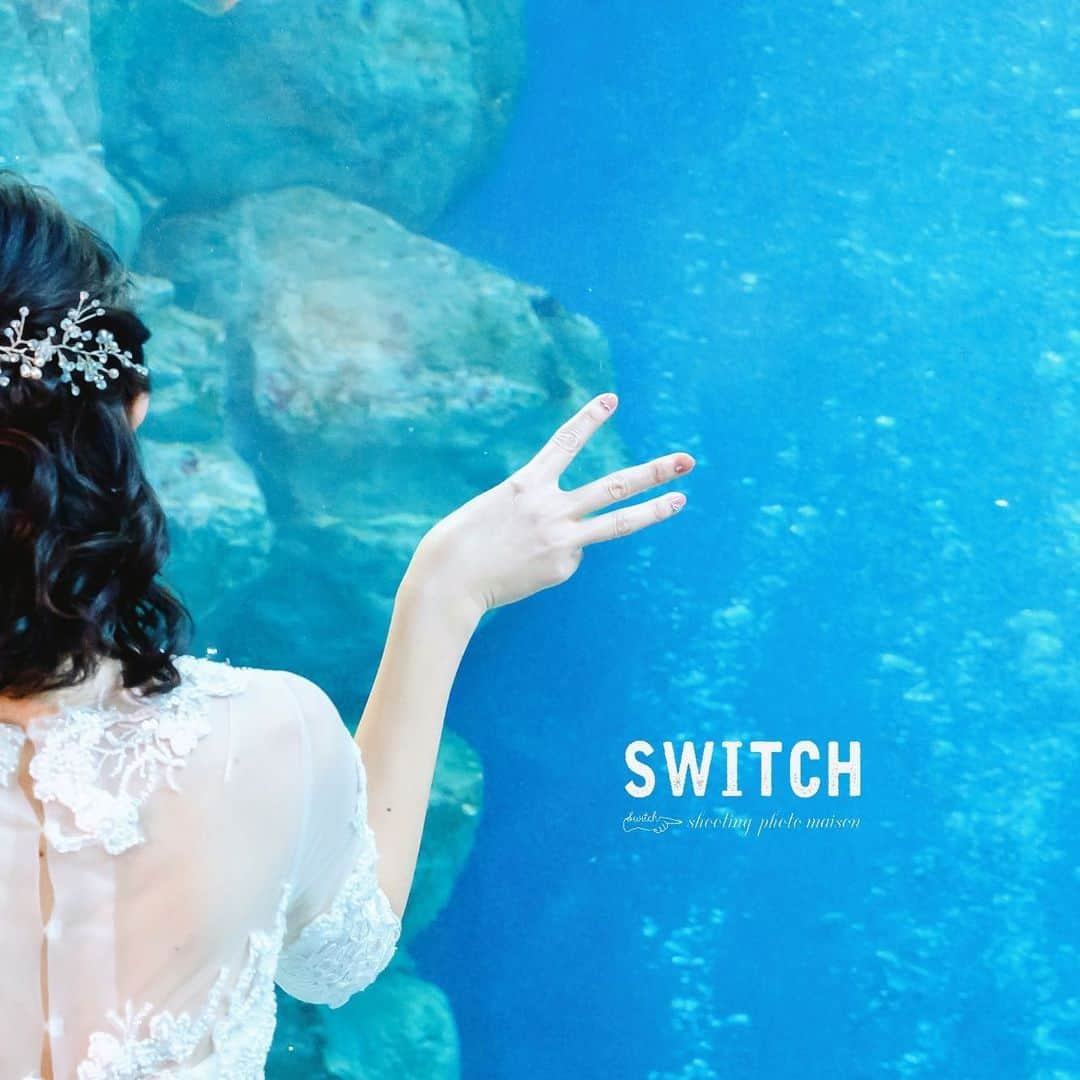 SWITCH SHOOTING PHOTO MAISONのインスタグラム：「🐬🐠🐟🐡   東京 @switch.tokyo 大阪 @switch.umeda 札幌 @switch.sapporo 鹿児島 @switch.kagoshima ⁡. ▼少人数結婚式ご検討のカップルはこちらから @chapel_tenkeiandmarry ⁡. ▼前撮り・フォトウェディングご希望のカップルはこちらから @switch.tokyo . #switch表参道#switchomotesando #switch東京　#switchtokyo #前撮り#後撮り#ウェディングフォト#フォトウェディング#フォトスタジオ #ブライダルフォト#結婚写真#結婚式前撮り#プレ花嫁#花嫁準備#ブライダルヘア#ウェディングヘア#おしゃれ花嫁#ドレス試着#結婚式#日本中のプレ花嫁さんと繋がりたい#ウェディングドレス#カラードレス#タキシード#和装前撮り#色打掛#白無垢#品プリ花嫁 #品プリ婚」