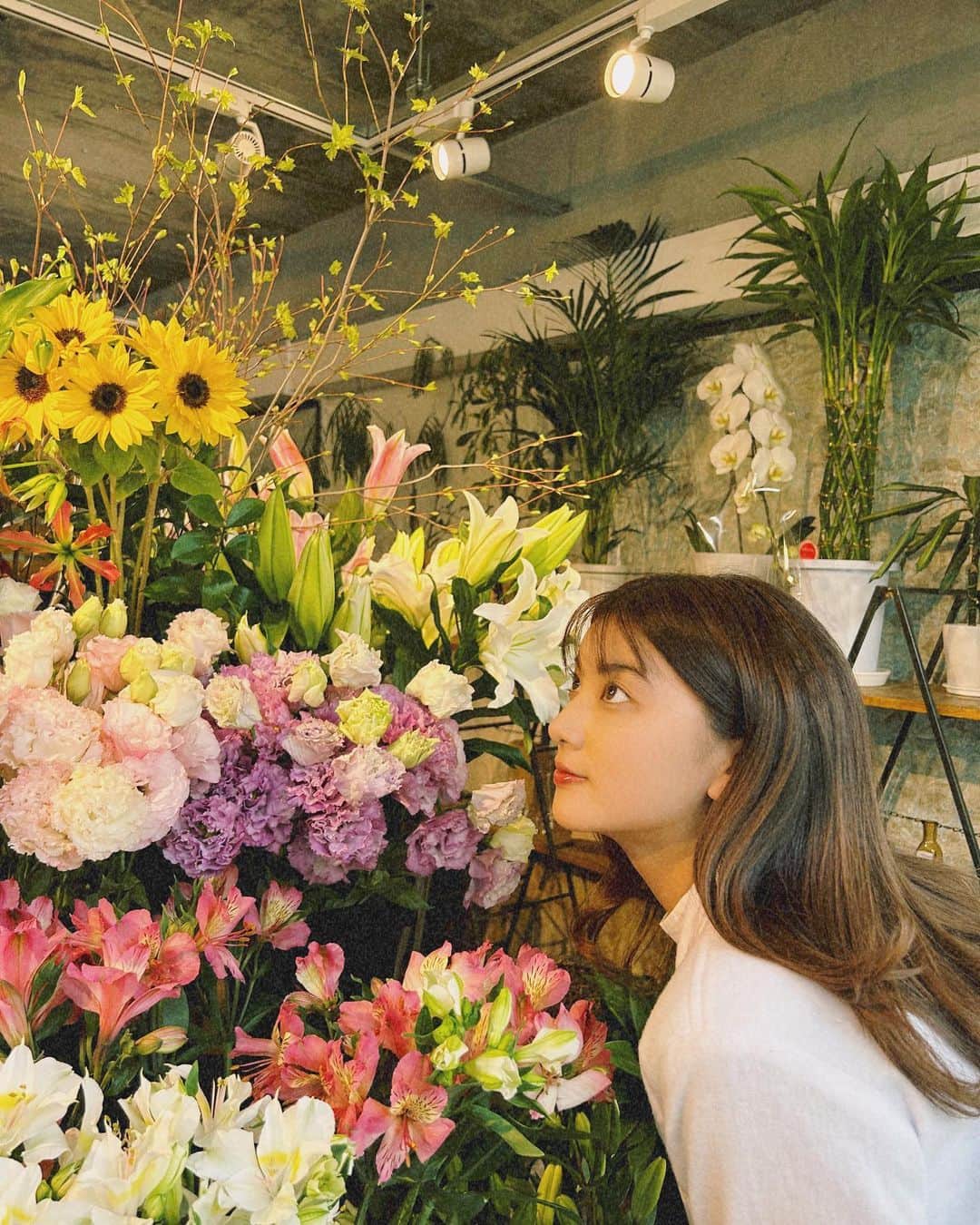 HITOMIさんのインスタグラム写真 - (HITOMIInstagram)「Hey,guys 🍳 昨日花屋へ行った、マジできれいなお花 kayak aku💐 好きなお花はなに？私はチューリップです🌷Anjay すぎ」5月27日 19時00分 - __htm.13__