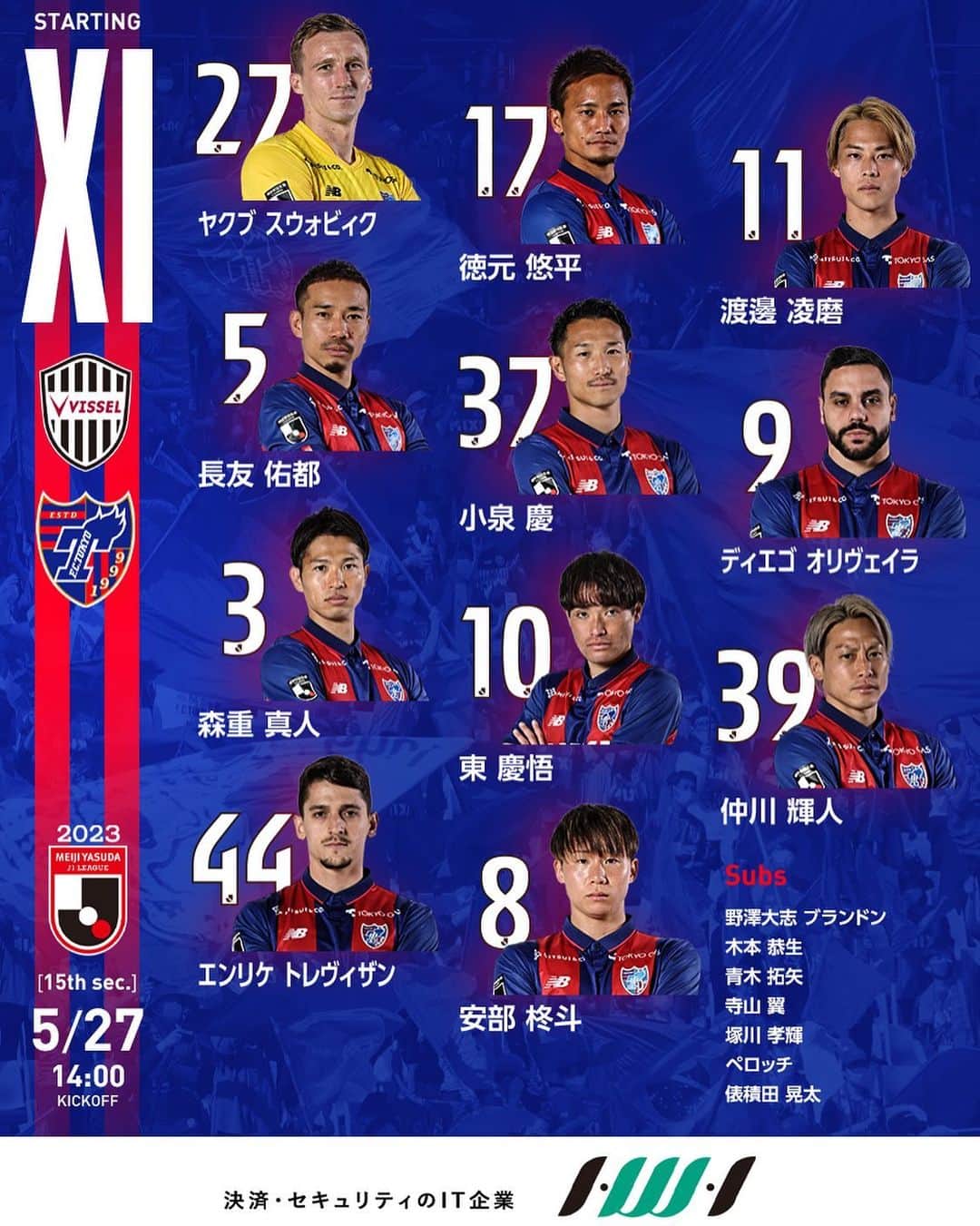 FC東京オフィシャルグッズのインスタグラム