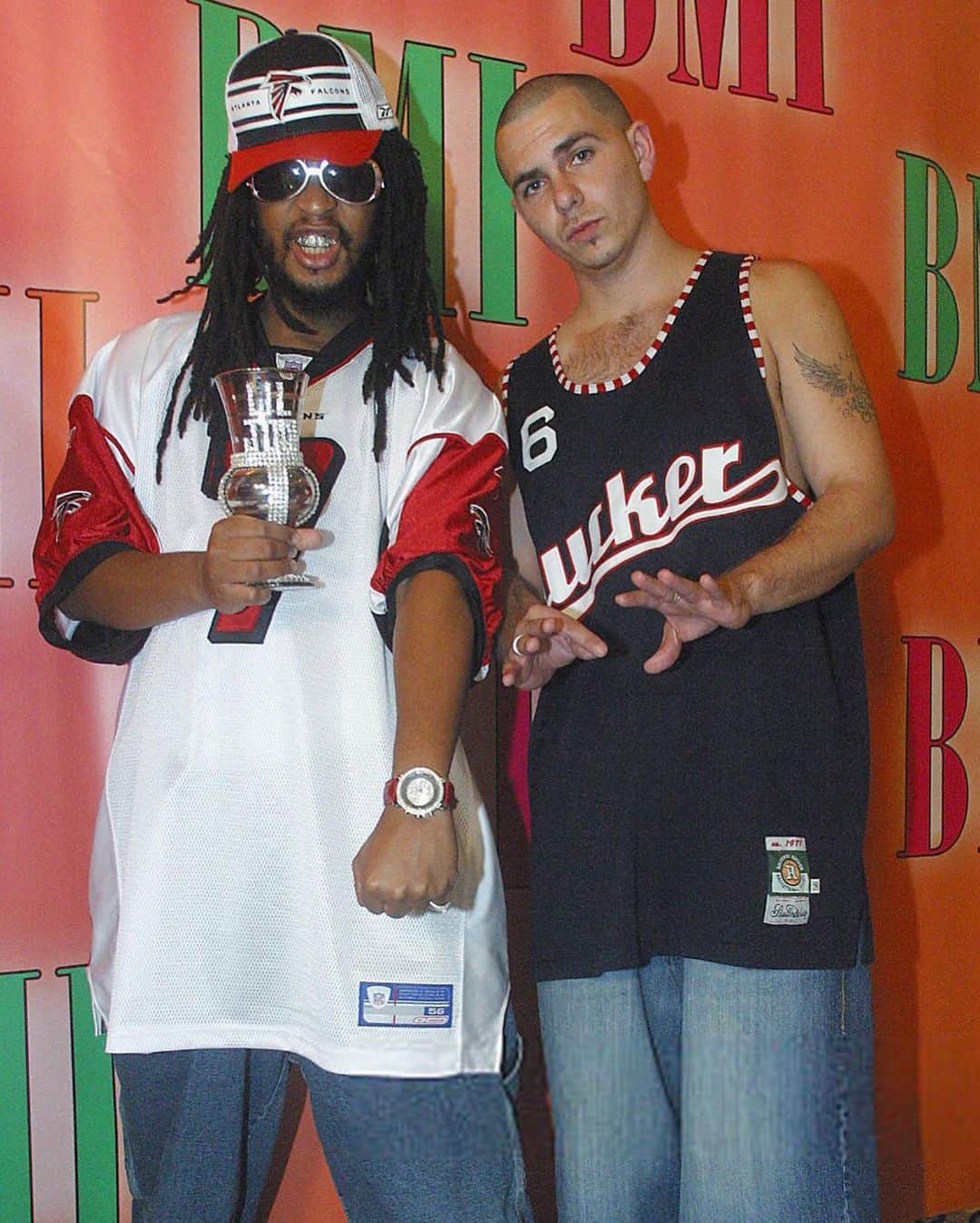 ピットブルのインスタグラム：「#fbf Me and @liljon always been getting the world JUMPIN… daleee」