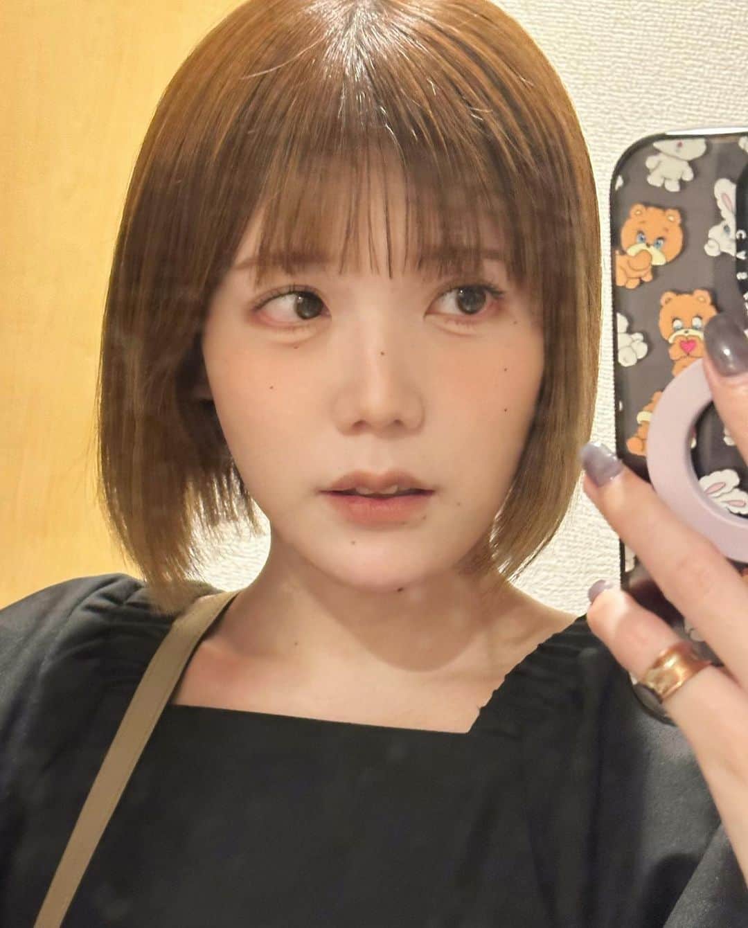 青木歌音のインスタグラム：「エクステ付けて少しだけ髪を長くした👼🤍 ボーイッシュな髪型も好きだけどたまには、、！」
