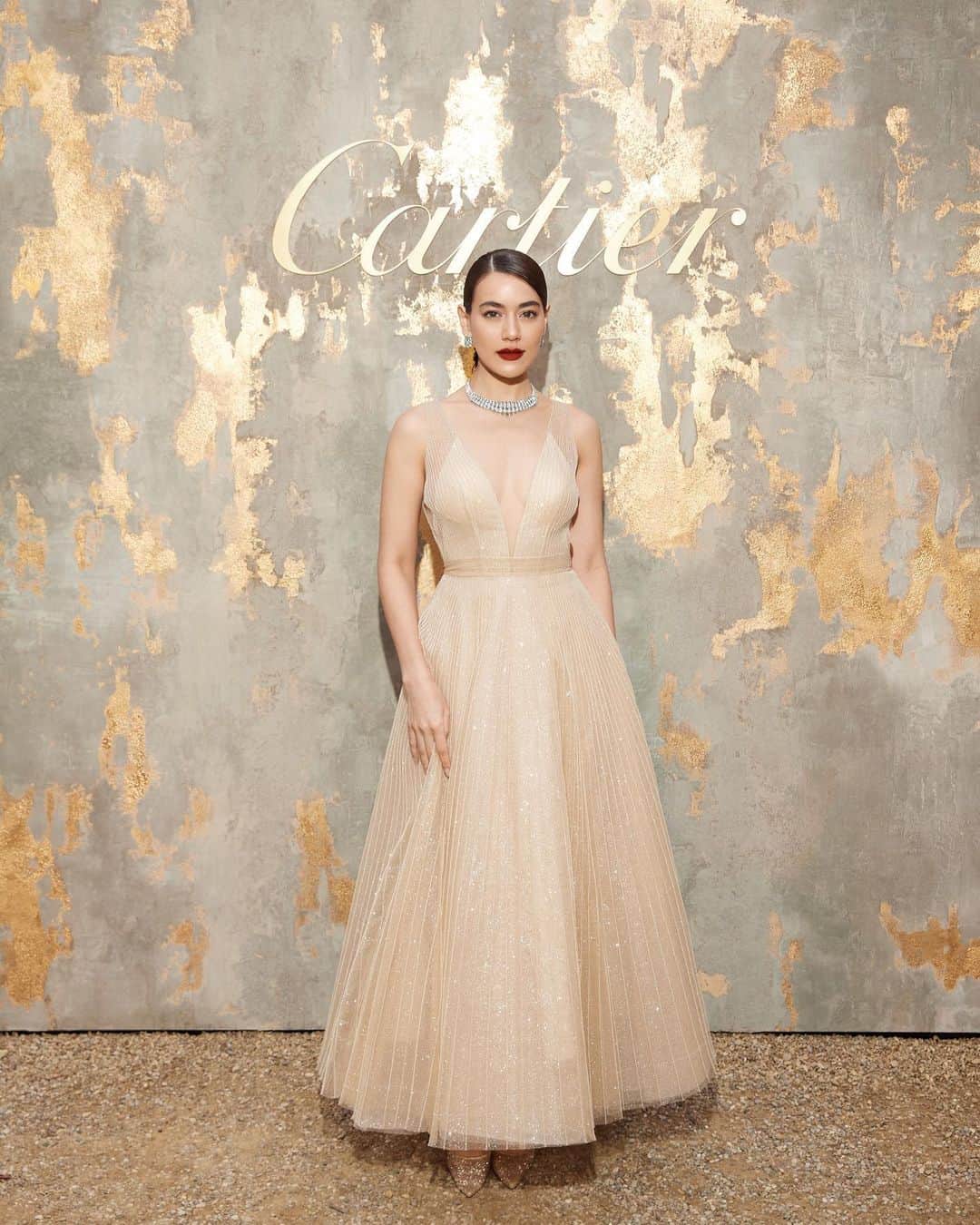キンバリー・アン・ウォーテマス・ティアムシリのインスタグラム：「So lucky and honored to be part of this special night celebrating @cartier 's new Le Voyage Recommencé high jewelry collection ♥️✨ #CartierHighJewelry  #LeVoyageRecommencé」