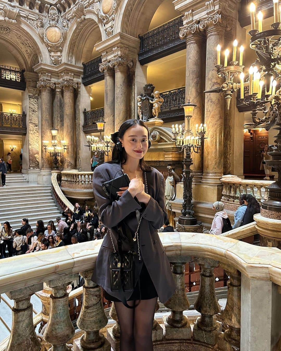 田澤明日香のインスタグラム：「I was very happy to be able to appreciate ballet in this space🩰」