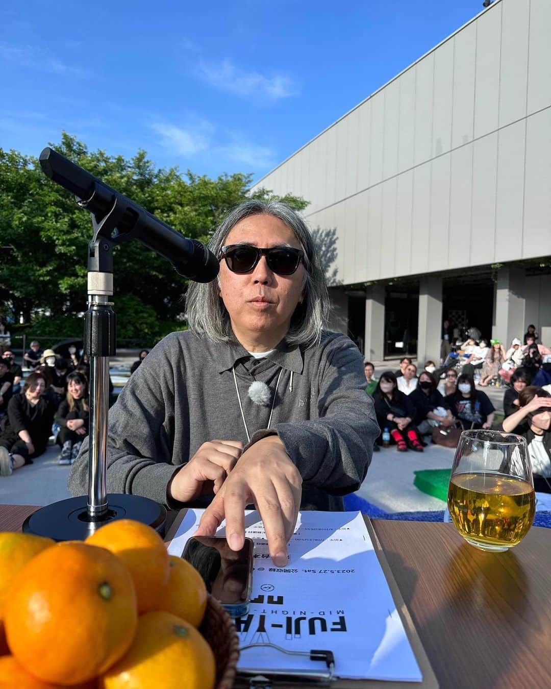 山口一郎のインスタグラム：「FUJIYAMA、GINZA SIX公開収録。」