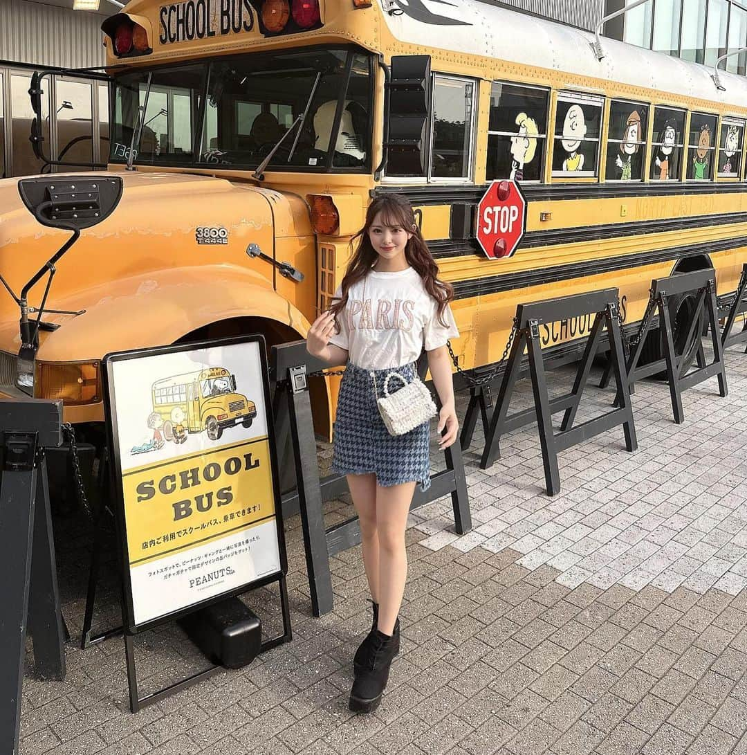 園田乃彩さんのインスタグラム写真 - (園田乃彩Instagram)「♥ スヌーピーのバス可愛かった;🚌;🤍」5月27日 19時10分 - noaaa327_