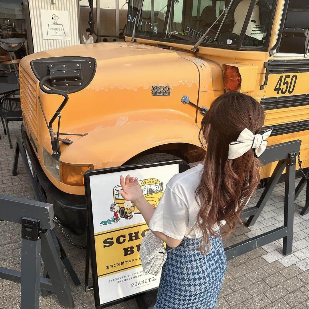 園田乃彩さんのインスタグラム写真 - (園田乃彩Instagram)「♥ スヌーピーのバス可愛かった;🚌;🤍」5月27日 19時10分 - noaaa327_