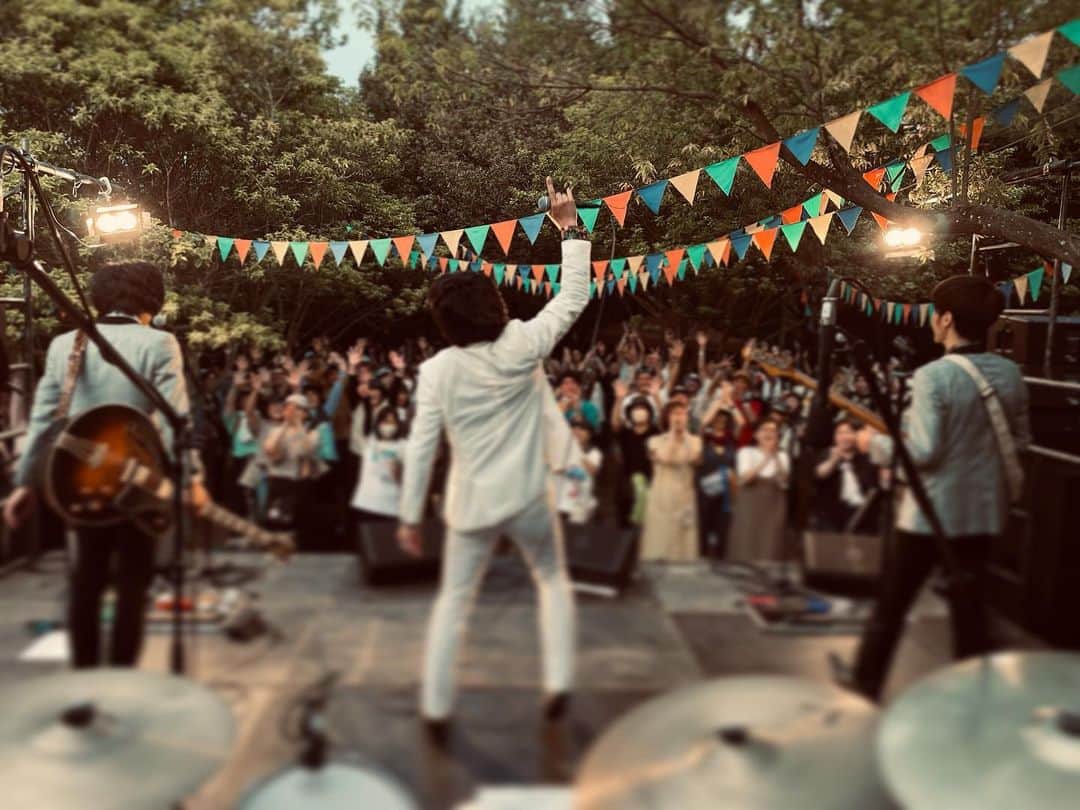 オカモト"MOBY"タクヤのインスタグラム：「岡山県井原市「hoshioto'23」。 初めてのステージ「Forest Park」きもてぃー！ #スクービー」