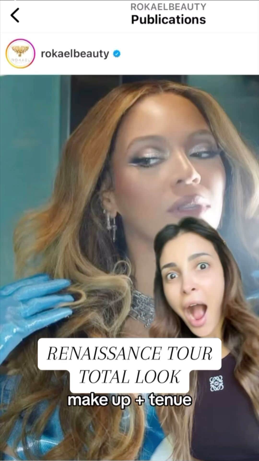 sananasのインスタグラム：「Renaissance tour make up 🤩J’essaie de reproduire son make up et je vous montre la tenue que j’ai choisie pour aller au concert ! C’était fou 🤌🏻🤌🏻🤌🏻 Vous avez préféré quelle performance ?  Pure/honey et Energy c’était 🤩🐝 Mais j’avoue que Formation m’a fait quelque chose comme à chaque fois 🥹et Dangerously in love ça faisait teeeeeellement longtemps !!! En fait, tout. Elle est incroyable tout simplement, elle a un don🤷🏻‍♀️Et on en parle de ses costumes 😮‍💨?  #BeyonceMakeup #RenaissanceTour  #RenaissanceTourParis #RenaissanceTourBeyonceMakeup #MaquillageBeyonce #MaquillageBeyonceRenaissanceTour #RenaissanceTourMaquillage #Beyonce」
