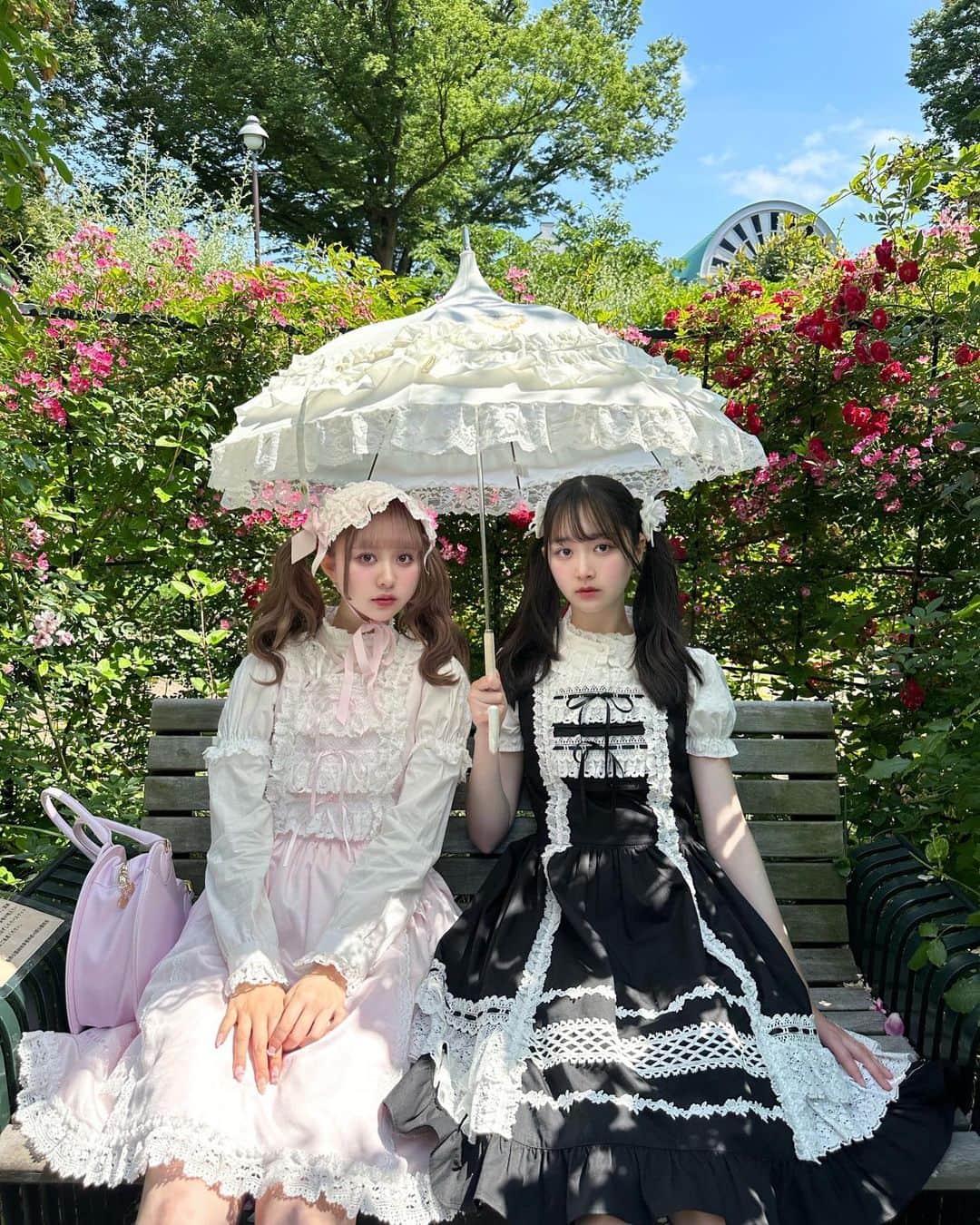 高木凜汐さんのインスタグラム写真 - (高木凜汐Instagram)「doll. 優雅な休日を過ごしました 全身フリルたっぷりで可愛すぎるよね ...
