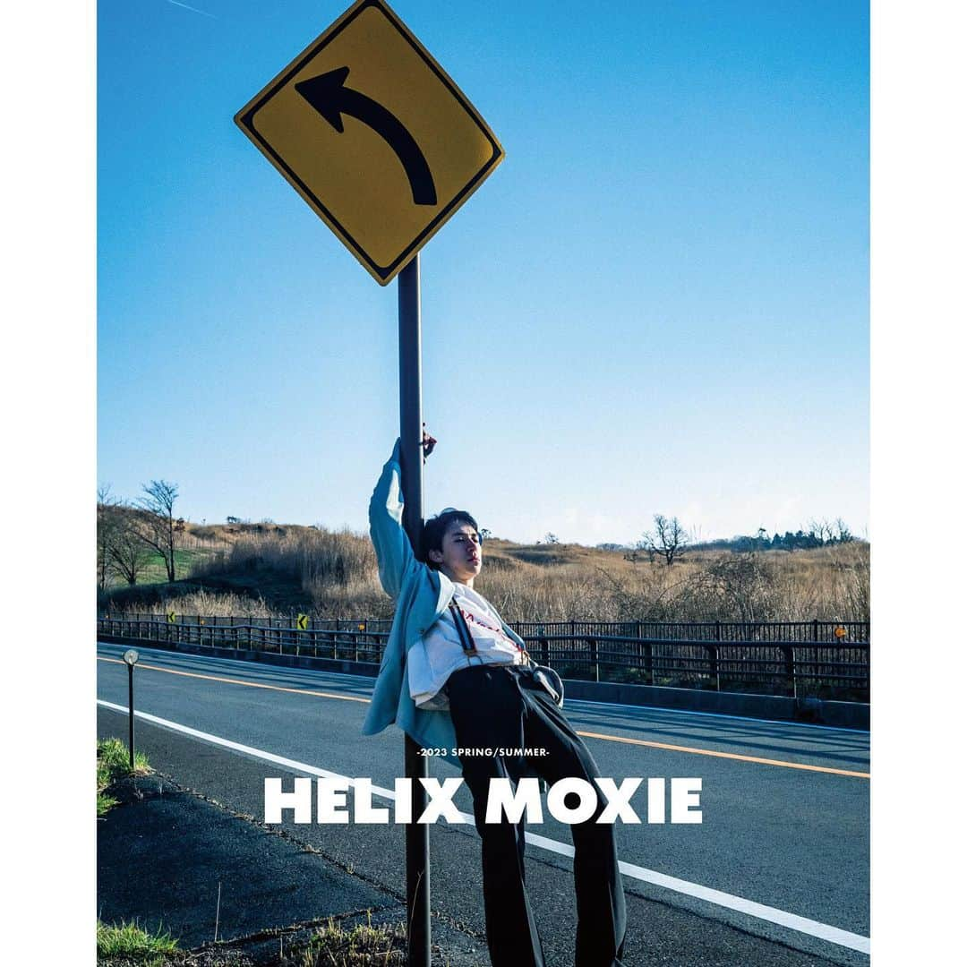 橘昌吾のインスタグラム：「HELIX MOXIE  season1 -RESORT- ⁡ model @josiah.__.toshi  photograph @yuhashimoto_713  styling @shogo_tachibana making movie @yohei_ohno_  direction @sora_style7  ⁡ #helixmoxie #2023ss #styling」