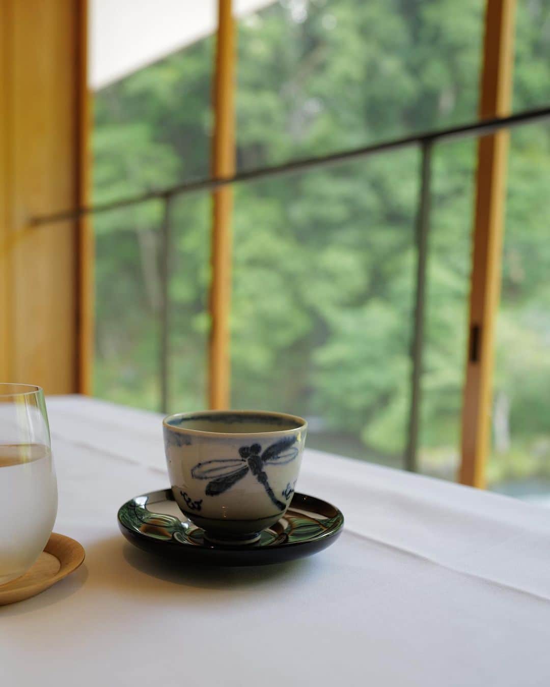 根岸由香里さんのインスタグラム写真 - (根岸由香里Instagram)「. 新緑の季節のあさば @asaba_ryokan が好きです。 暖簾を風が通り奥には新緑と滝の音。 先日改装を終えたばかりで更に素敵で素晴らしくなっていました。まさに大人の宿。 次は夏かな。」5月27日 21時42分 - yukarinegishi