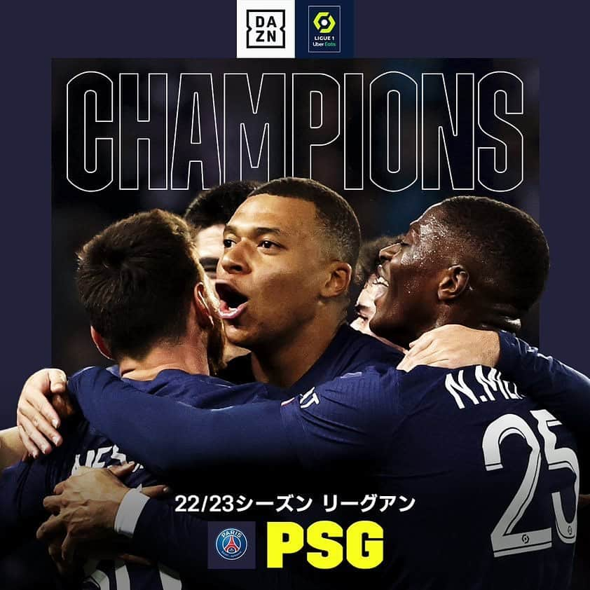 DAZN JAPANさんのインスタグラム写真 - (DAZN JAPANInstagram)「.  🏆🏆🏆🏆🏆🏆🏆🏆  　🔴🔵PSG🔴🔵 🇫🇷リーグ・アン優勝🇫🇷 🏆🏆🏆🏆🏆🏆🏆🏆  本日開催のストラスブール戦で、 PSGが2シーズン連続＆11回目のリーグ・アン制覇を果たしました🎉  おめでとうございます👏  🇫🇷リーグ・アン第37節 🆚ストラスブール×PSG 📱#DAZN で見逃し配信中  #League1 @psg」5月28日 7時06分 - dazn_jpn