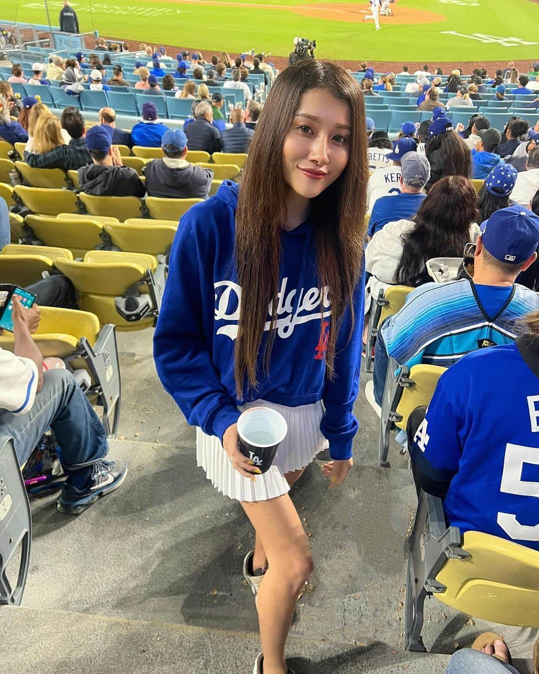 koyuさんのインスタグラム写真 - (koyuInstagram)「I went watch a Dodgers game⚾️💙 I've come to like watching baseball💙💙💙 . #losangeles #la #calfornia #baseball #dodgers」5月28日 7時35分 - koyu1215