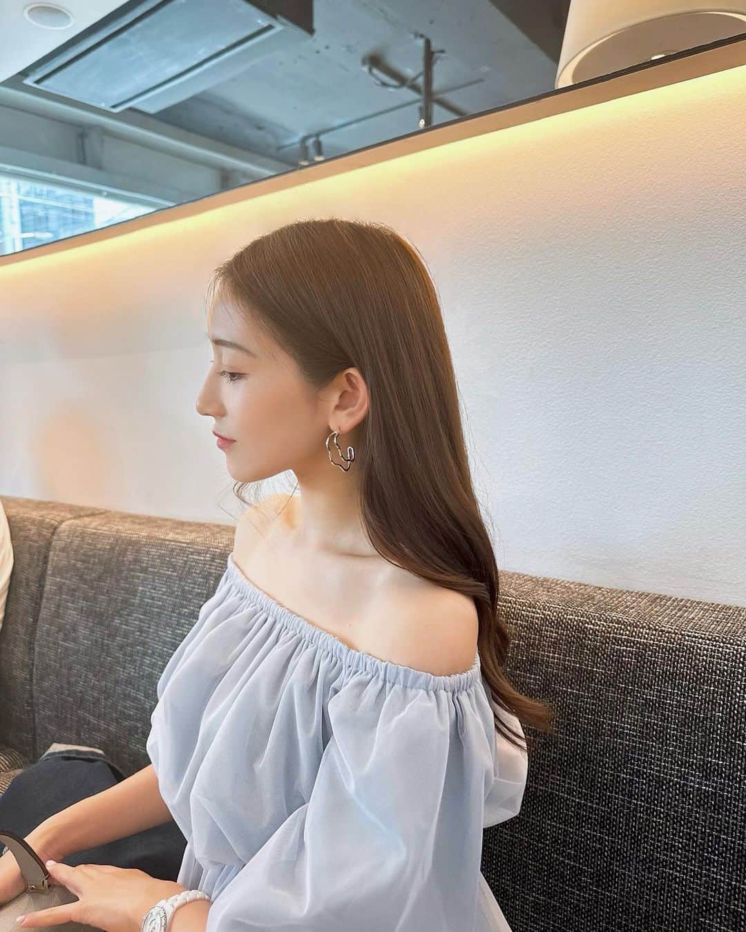 稲川千里のインスタグラム：「🥯☕️🤍」