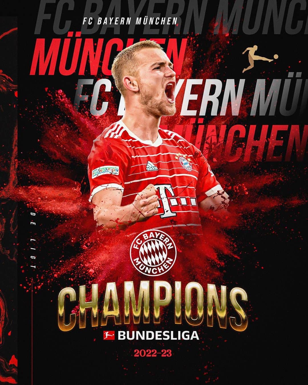 マタイス・デ・リフトのインスタグラム：「🏆 YEEEEEEEEEEEEEEEES, WE MADE IT!!! 🏆 #MiaSanMeister」