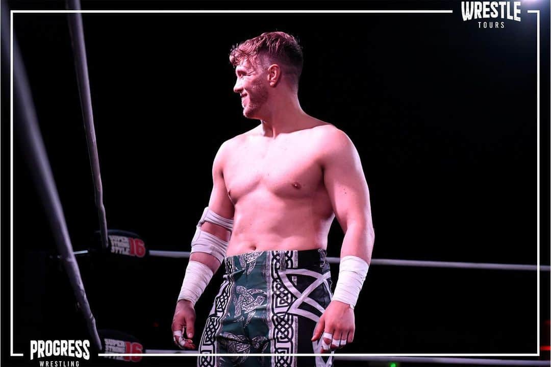 ウィル・オスプレイのインスタグラム：「"I'm taking back my property."  🔥 The Welcome Home Chants are LOUDDD   👊 Ospreay won the Super Strong Style 16 tournament in 2015. Can he become the first person to win the tournament twice?  #PROGRESSWrestling #SSS16」