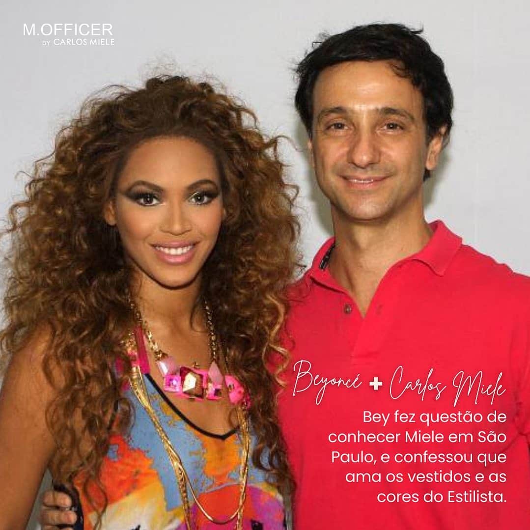 カルロスミーレのインスタグラム：「Beyoncé + Carlos Miele ✨ | #GreatMoments #CarlosMiele #MOFFICERbyCarlosMiele」