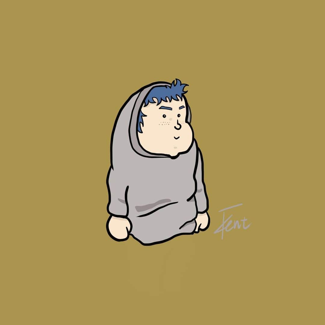 のインスタグラム：「キューピーボーイブラザーズ 次男  名前募集  #illustration #イラスト #落書き #design  #fyp #キューピーボーイブラザーズ #彼の下にもおとうとがいます #なんでもできる次男 #竹下健人」