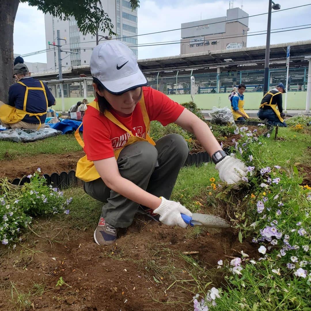 水野友貴さんのインスタグラム写真 - (水野友貴Instagram)「AKB(我孫子駅北口美化活動)です。 お花の撤去作業をみんなで行いました☺️ 土で顔が真っ黒になりました😝 #akbプロジェクト #AKB  #我孫子駅北口  #我孫子駅  #我孫子駅北口ロータリー  #我孫子駅北口美化  #花壇の花 #花壇ボランティア  #花壇整備  #千葉県議会議員  #水野ゆうき  #我孫子」5月28日 12時23分 - mizunoyuuki