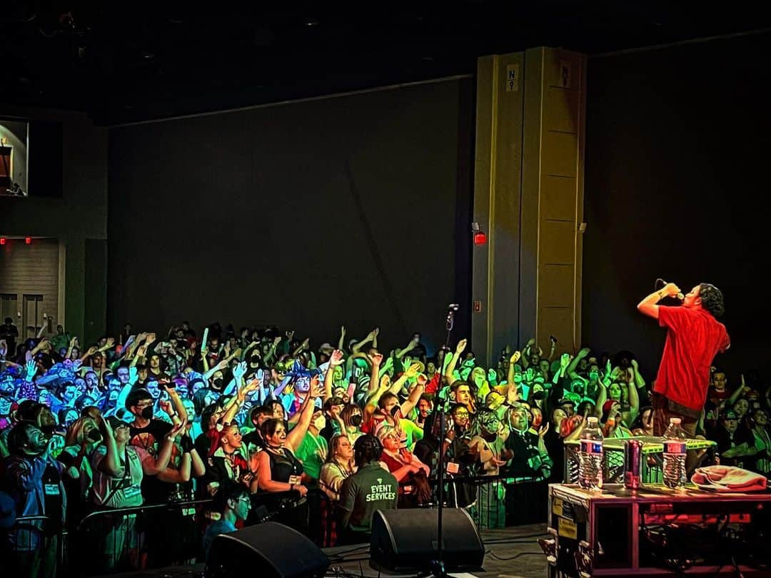 SHiNNOSUKEのインスタグラム：「Animazement🔥🔥🔥  Energy of NC is freaking awesome👏  #rookiezispunkd #stuw #sinobrown #live #usa #northcarolina #raleigh #animazement #animazement2023 #anime #animesong #durarara #blueexorcist #bleach #yowamushipedal #デュラララ #青の祓魔師 #ブリーチ #弱虫ペダル」