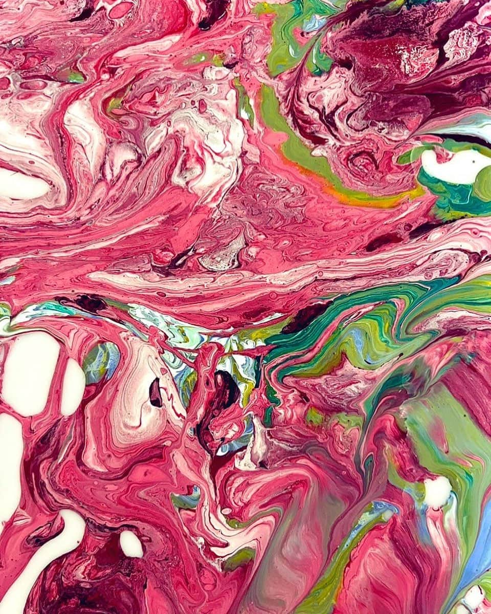 のインスタグラム：「🎨  #フルイドアート  #アート  #🎨  #art  #fluidart  #pink  #miyamuart」