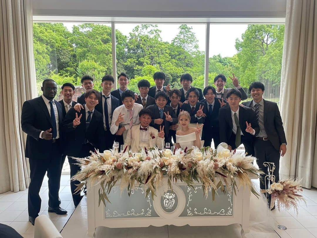 久保田雅人さんのインスタグラム写真 - (久保田雅人Instagram)「直紀、さゆりちゃんご結婚おめでとうございます🍾🎉🎊 とてもいい式でした。 末長くお幸せに㊗️ #結婚式 #おめでとう」5月28日 18時36分 - vbmasato