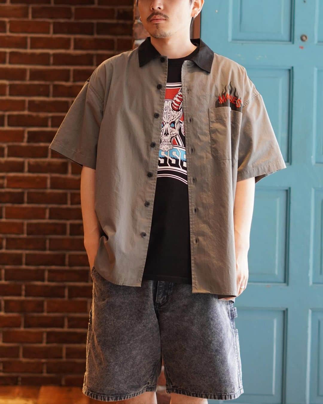 ARKのインスタグラム：「MASSES  WORK SHIRT F S/S ¥31,900- (tax in)  #masses #masses_tokyo #arknets #ark #ark_utsunomiya @arknets_official」