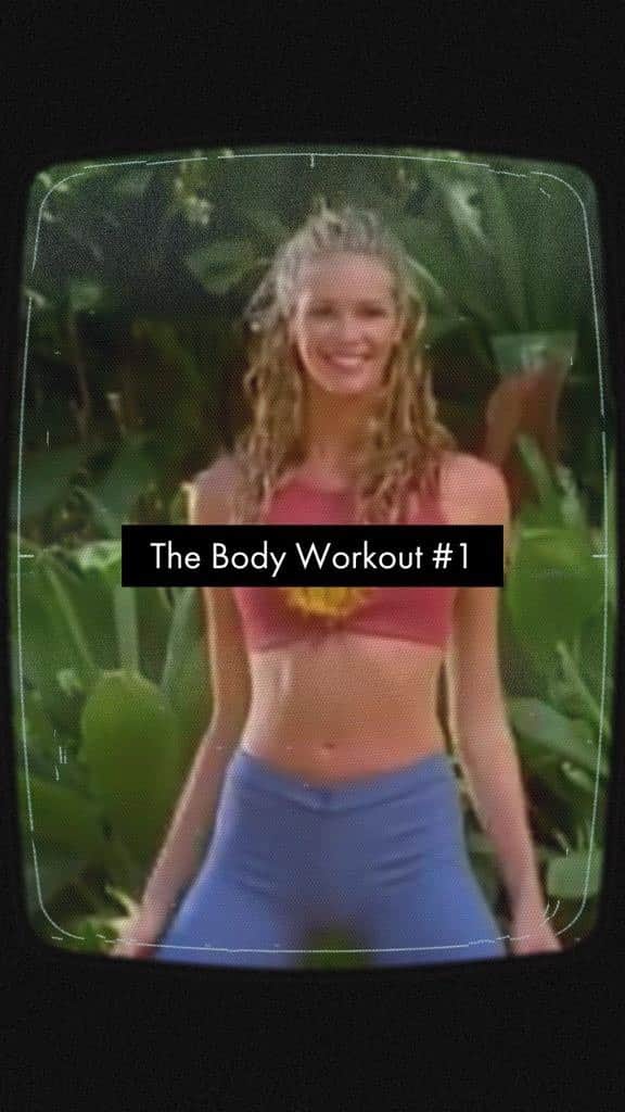 エル・マクファーソンのインスタグラム：「Move Welle, feel good. Here’s part #1 of ‘The Body’ 90’s Workout I did with Karen Voight. Return next week for round two 💚.  What you will need: * Bench or chair * Mat/towel or carpeted surface * Option to add hand weights  * Plenty of water   #WelleCo #Workout」