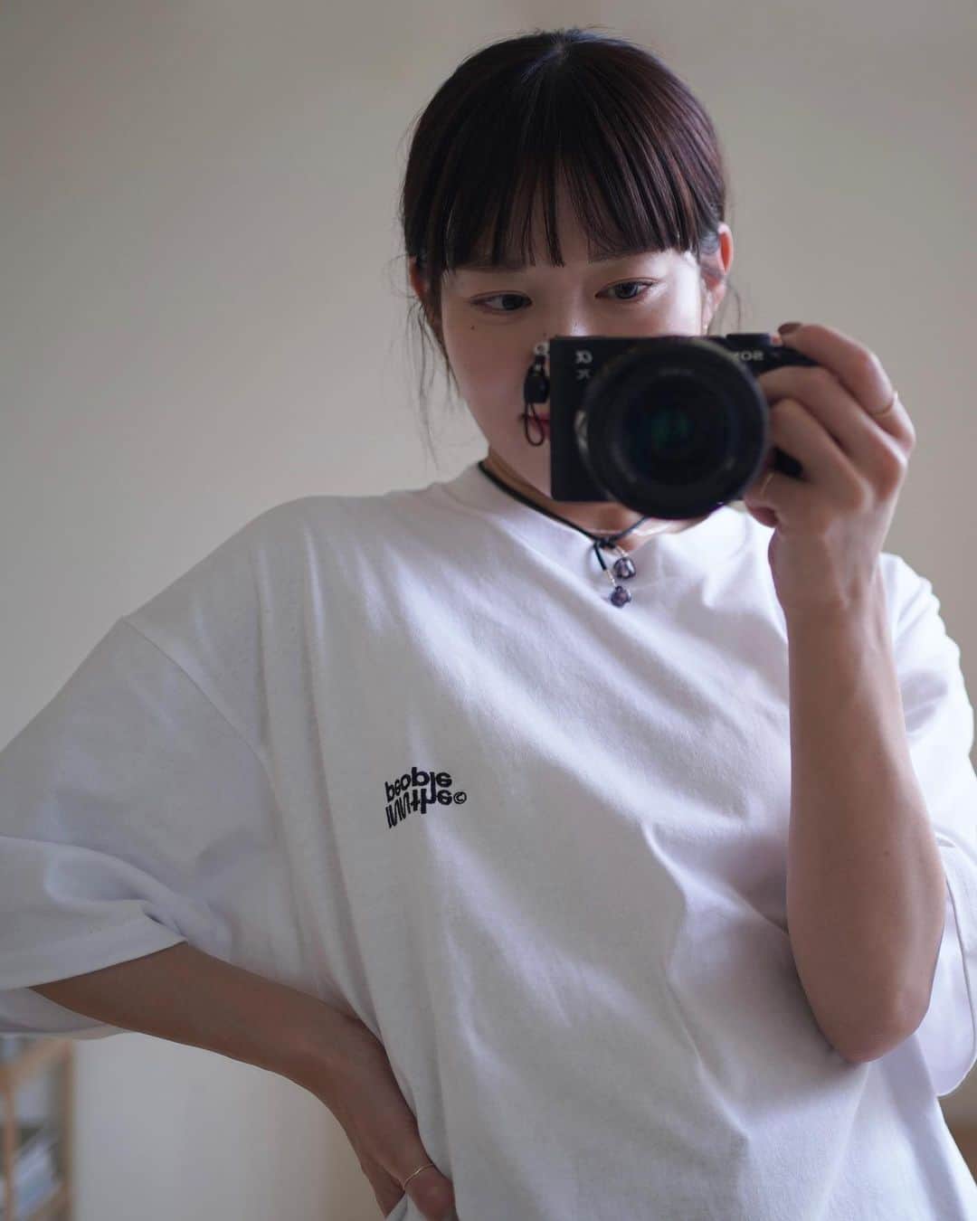 kuroneko_m4さんのインスタグラム写真 - (kuroneko_m4Instagram)「. 帰ったら届いてたー！ @______yoshiko さんありがとうございます☺️ . . 息子と兼用L size🤝 . . . . @inn_the_people #selfportrait #selfie」5月28日 20時56分 - kuroneko_m4