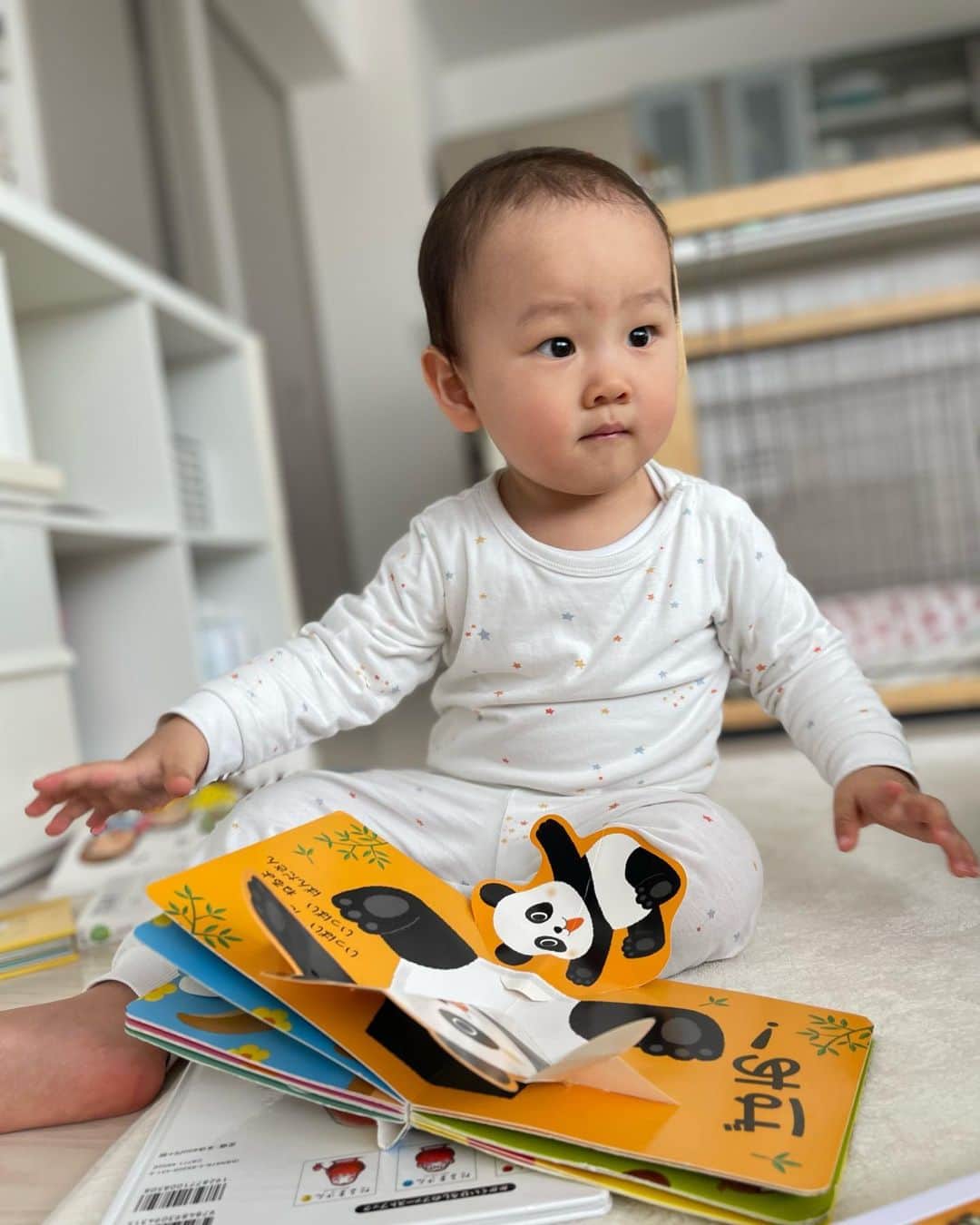 木村安梨沙のインスタグラム：「大きくなったなぁ。 なんか毎日新しくできるようになってることが 多くてすごいビックリしてる👏 大人のマネはもちろんするんだけど、 パトカーとか救急車もそれっぽく言葉になってたり とにかく乗り物が大好きだね🚗 シュナウザーを見るたびにアルって言って指差したり👉 男の子やなぁって思う瞬間も多くて まぁなんとか楽しくやってます✌️笑 旦那さんが単身赴任で離れ離れになって もうすぐ2ヶ月。 こまめに帰ってきてくれるんやけど 毎回帰ってきた時と帰る時は息子と泣いてる😂笑 慣れないねぇ。 自分の父と母や姉夫婦にも助けてもらい 妊婦の限界を最近感じてます🤣 体が重すぎてもういうこと聞かないし ホルモンのせいか毎日ピリピリしてるし🤣 でもその妊婦生活もあと1ヶ月かな？ 息子にもたくさん甘えさせて 今ある時間を楽しもう。」
