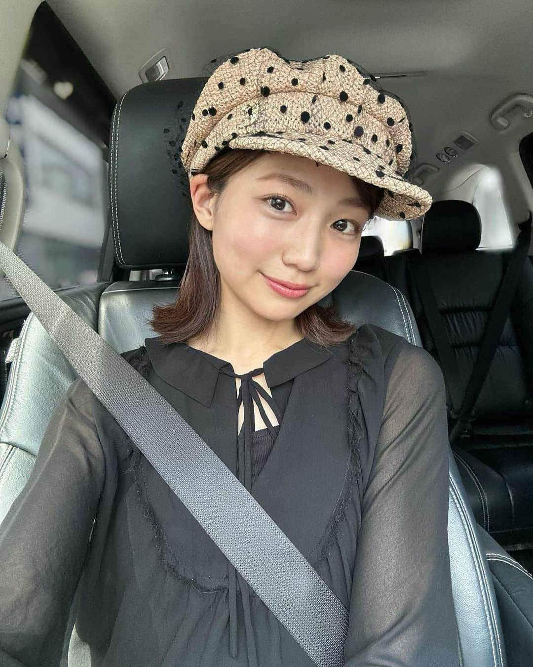 村上奈菜さんのインスタグラム写真 - (村上奈菜Instagram)「new hat☺︎🖤 いろんな人に褒めてもらえる @ca4la_official のキャスケット帽〜✌︎」5月28日 21時45分 - murakami__nana