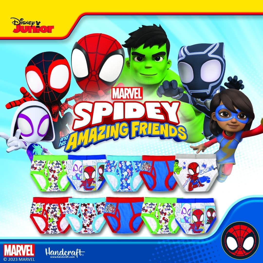 Marvel Entertainmentさんのインスタグラム写真 - (Marvel EntertainmentInstagram)「Now your little one can wear 'Marvel’s Spidey and His Amazing Friends' every day with @Handcraftcares underwear! Shop them now on Amazon. #ad #handcraftcares #handcraftunderwear #spideyandhisamazingfriends」5月28日 22時00分 - marvel