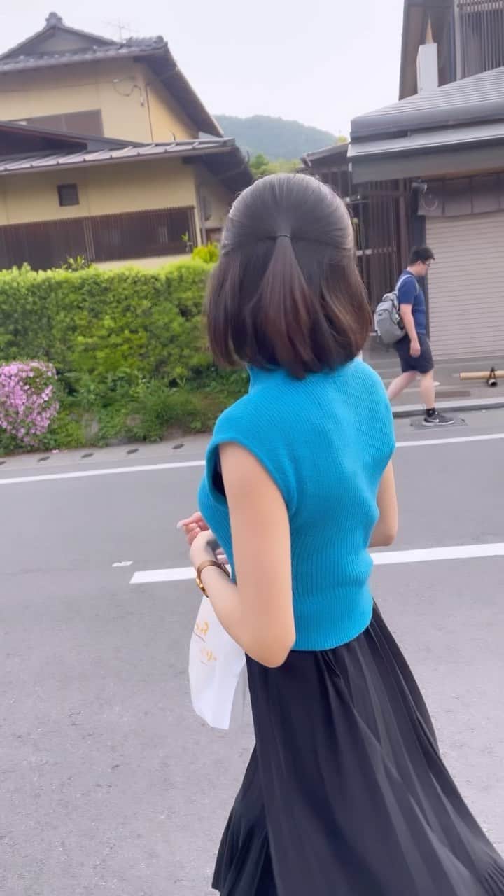 小瀬黎奈のインスタグラム：「📷🍃  笑かしてきたまひさんカメラ😹🤍 京都行ってきた！❤︎  #京都 #嵐山 #murua #ムルーア #murua_style #murua_snap」