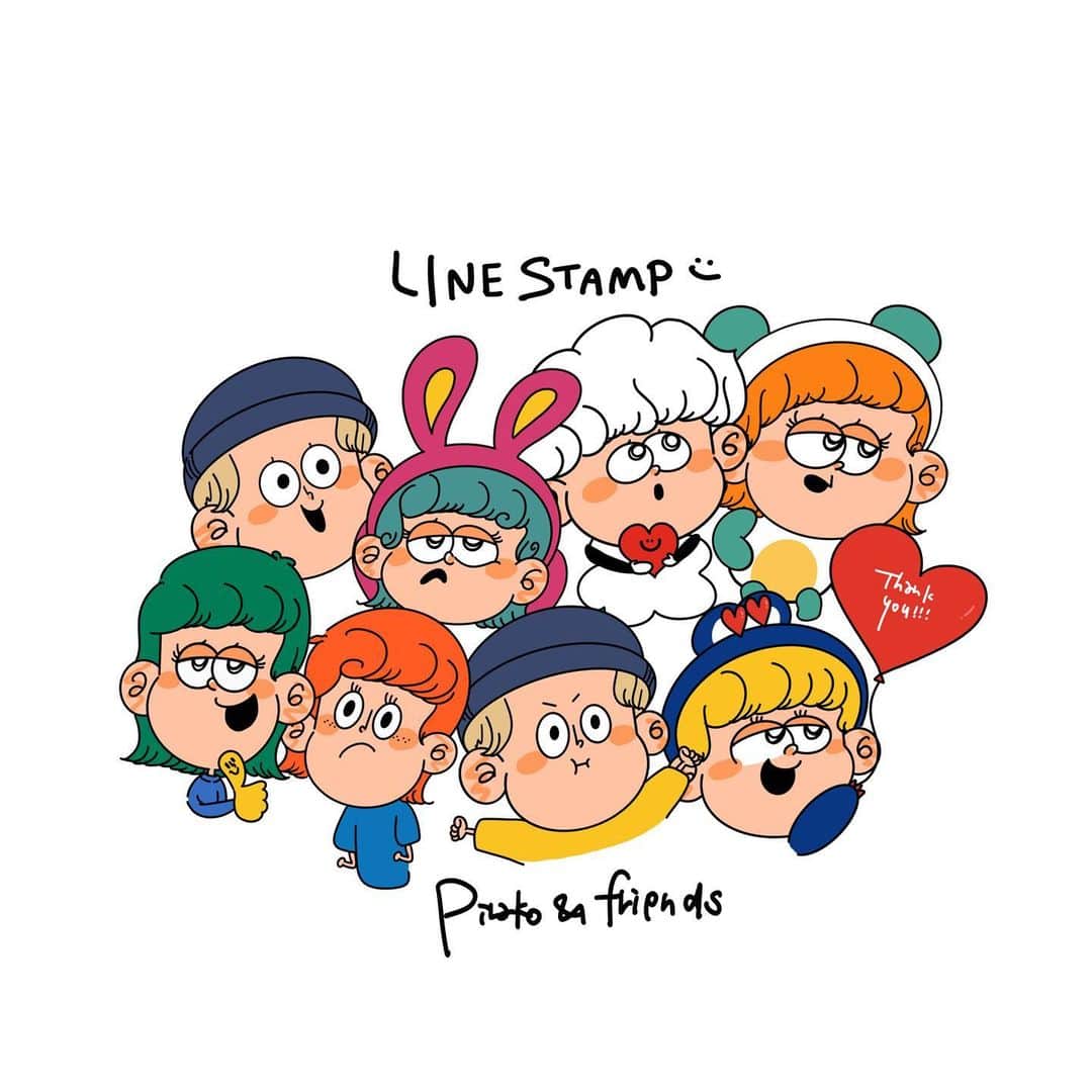 Pirakoのインスタグラム：「1年ぶりの🆕LINEスタンプ！ わしが今描きたいものを沢山描いて集合させました😘💬❇️  早速使ってくれてる子がいてとってもとっても嬉しい🥺 最近のお気に入りキャラ沢山詰め込んだから 是非ゲットしてください💚  🔍pirachunsかPirakoで出てくるよ！！！」