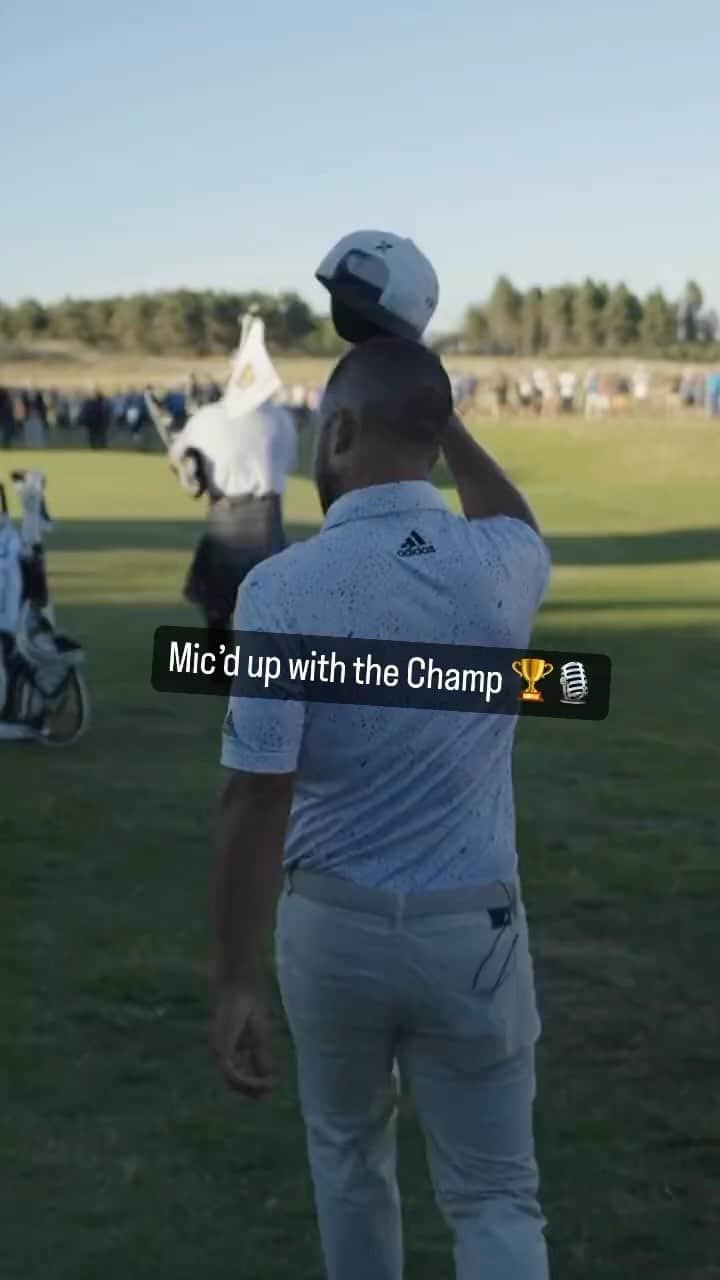 ザンダー・シャウフェレのインスタグラム：「💭 Inside the mind of @xanderschauffele 🏆 #GenesisScottishOpen #RolexSeries #FedExCup」