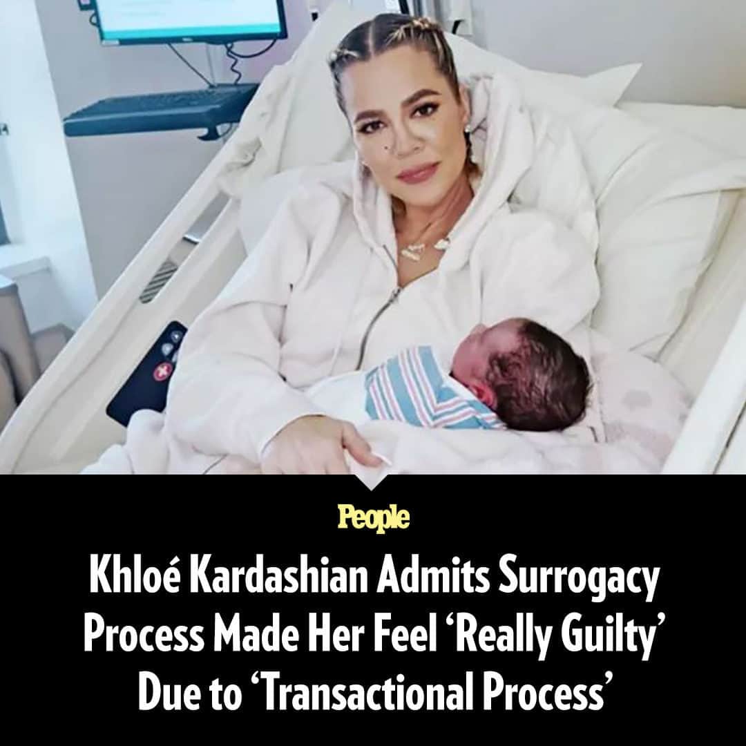 People Magazineさんのインスタグラム写真 - (People MagazineInstagram)「Khloé Kardashian struggled with some difficult feelings as she prepared to welcome baby No. 2. During a confessional in the season 3 premiere of The Kardashians, the Good American co-founder got candid about grappling with guilt for using a surrogate to bring her son Tatum, now 9 months, into the world.  "I felt really guilty that this woman just had my baby, and then I take the baby and then I go to another room and you're separated. It's such a transactional experience because it's not about him.”  "I wish someone was honest about surrogacy and the difference of it," she continues. "That doesn’t mean it's bad — it's great, but it's very different."  More on this in our bio link. | 📷: Hulu」5月28日 22時46分 - people