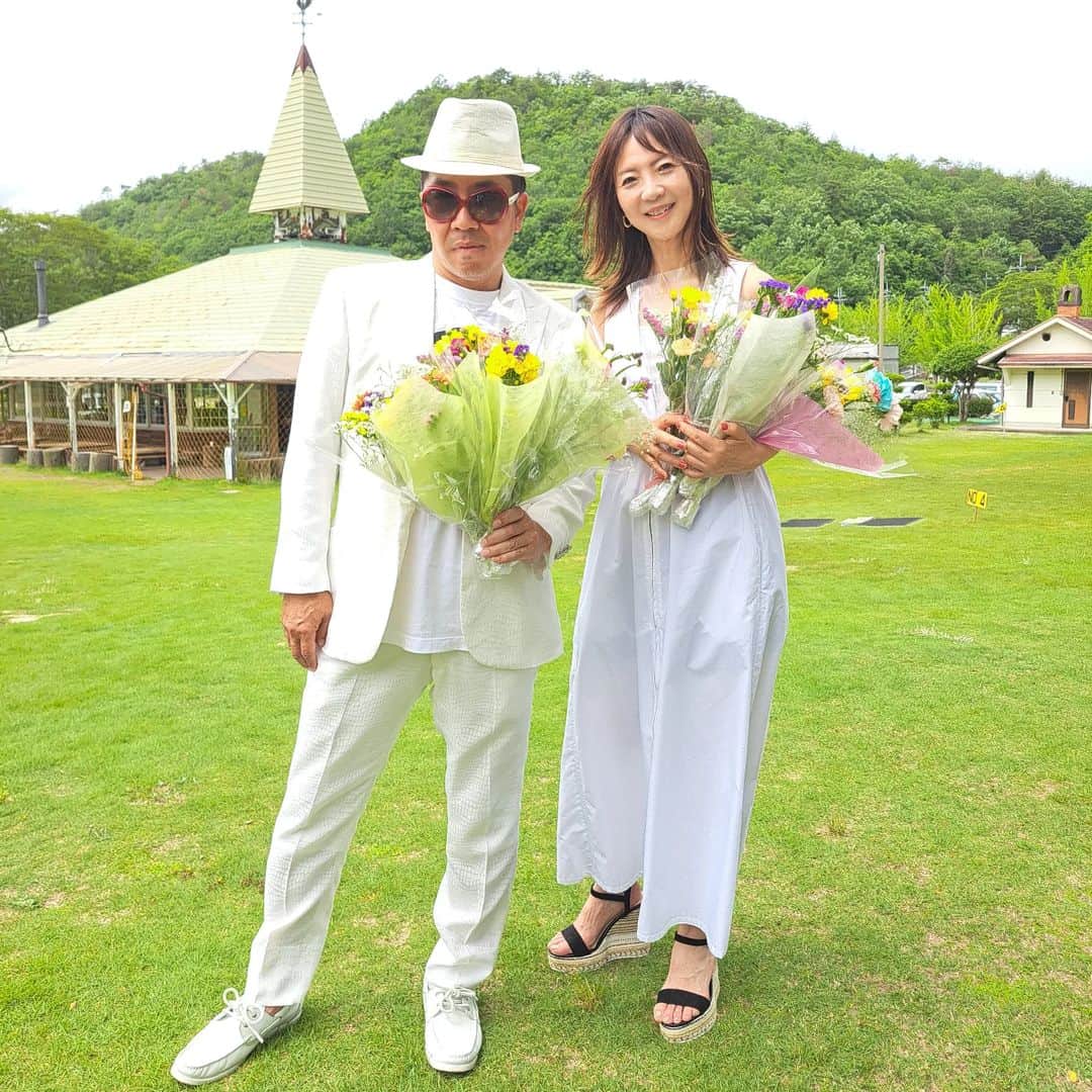 のインスタグラム：「４年ぶりのリリホセ😄サイコー😍💓💓でした😃⤴️⤴️出演者も、スタッフも、お客さんも、最高だった😆 #黒豆ロックフェス2023 #リリホセ　#しもぐち雅充 #谷口キヨコ　#谷口流々 #グリーンランドみずほ　#4年ぶり」