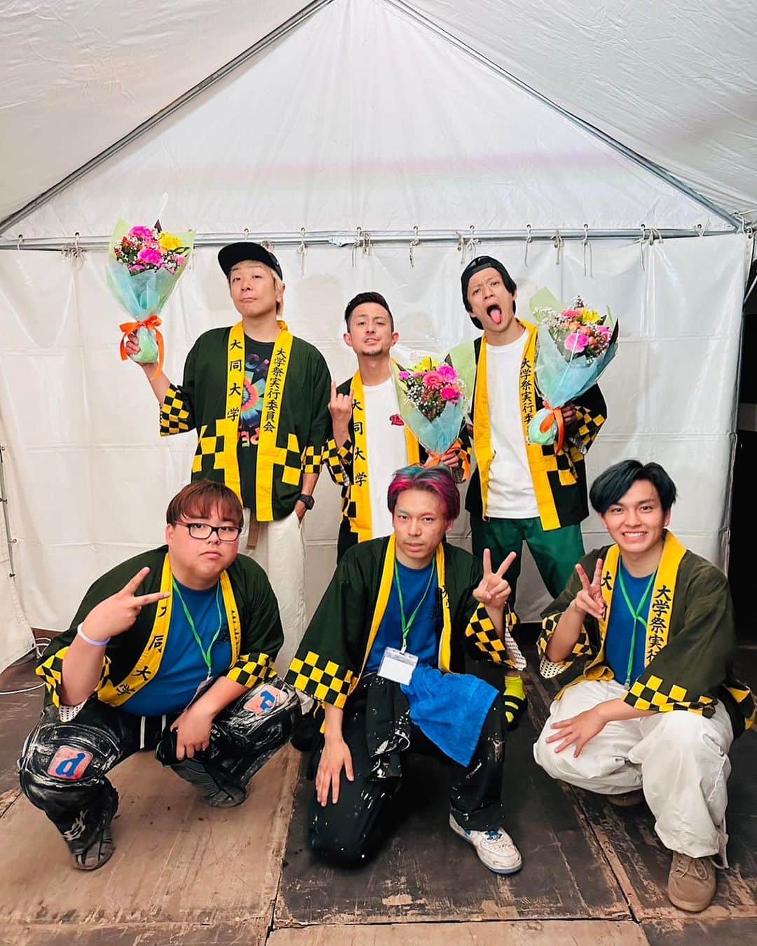 TOTALFATのインスタグラム：「大同大学ありがとうございました。 後夜祭、しっかり盛り上げさせてもらいました！ また帰って来れたらと思います。 青春最高！！  Photo by @anpanman_doko」
