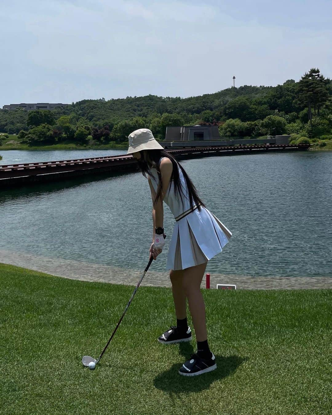 キュリ さんのインスタグラム写真 - (キュリ Instagram)「#광고  a worthwhile day⛳️ with @likkgolf」5月28日 23時44分 - qtfreet