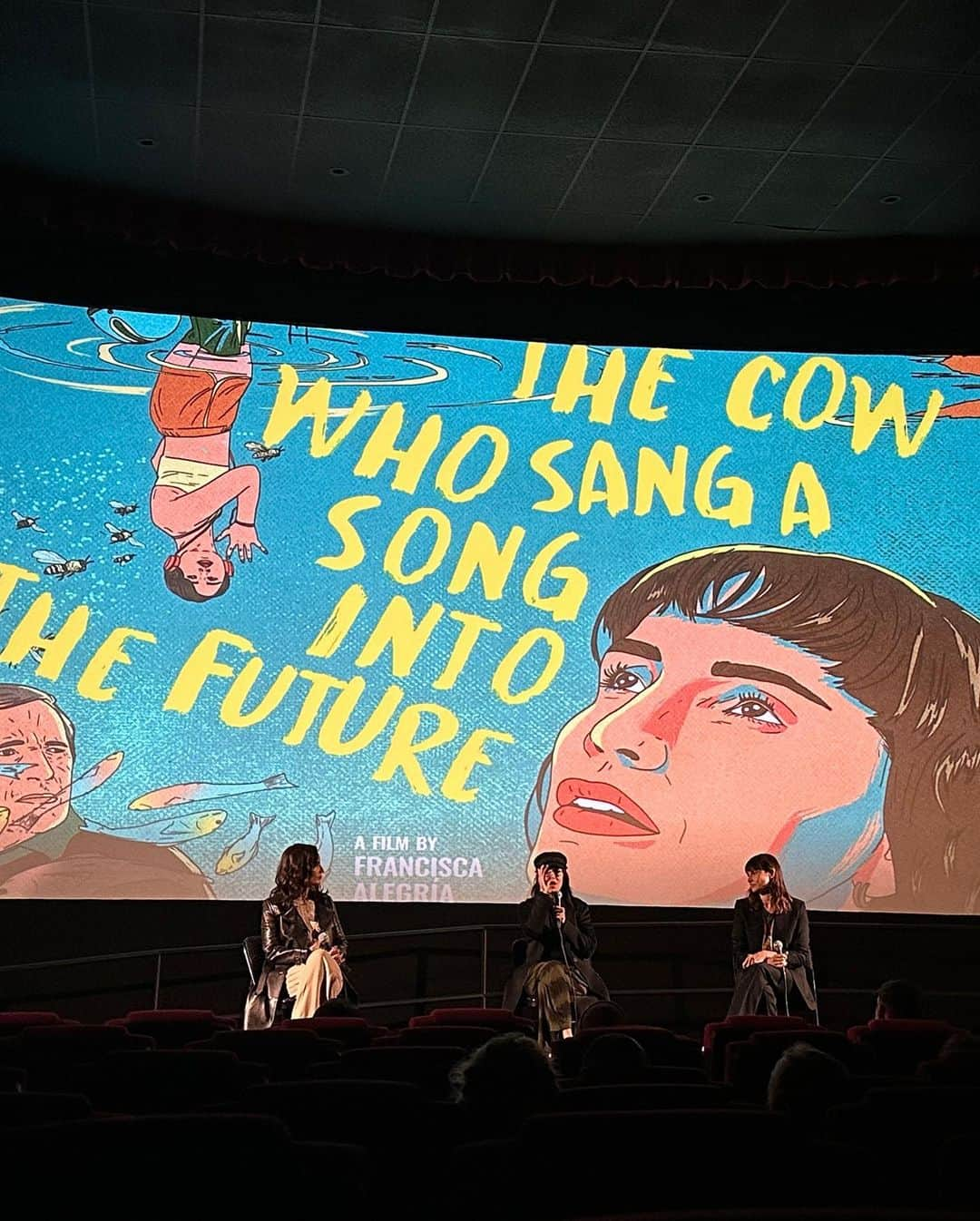 ミア・マエストロさんのインスタグラム写真 - (ミア・マエストロInstagram)「THE COW WHO SANG A SONG INTO THE FUTURE by Francisca Alegría is playing this week in Los Angeles & New York and opening in other cities across the USA in the next weeks. It’s a beautiful film co created by an incredible group of humans. We hope you catch it in a theater near you! 🤍 @kinolorber 🐄  📷 @its.emk  ………………………………………………………. @franciscalegria @mariajesuscontreras @cinemadefacto @woodproducciones @matchfactoryproductions @alegarciap @shrifilm @caseybader @thematchfactory @ferurrejola @la_leovarela @miamaestro @alfredocastro703 @taglemarcial @tatodubo @enzoferr._  @velasquezmariariquelme   Laura del Río @____viajebeat____ @laorfa @elugar @joseluisrivas」5月29日 0時40分 - miamaestro